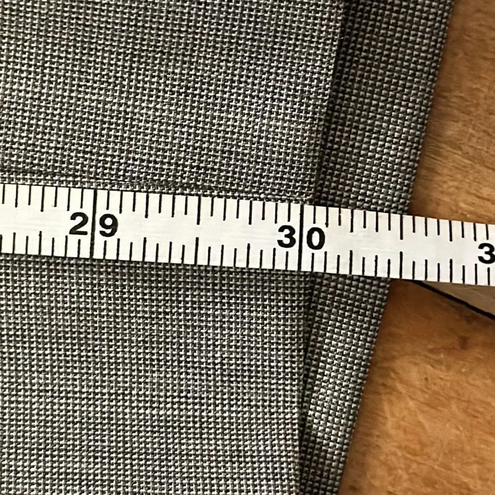 Alfani Mens size 36 Gray Wool Blend Formal Trousers Office, Wedding Etc